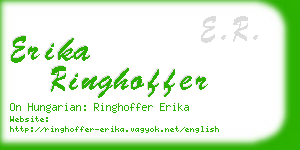 erika ringhoffer business card